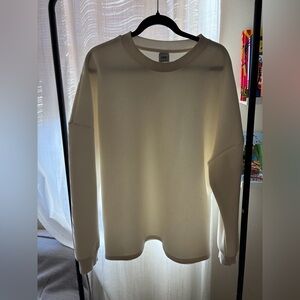 Zara Off-White Long Sleeve Top